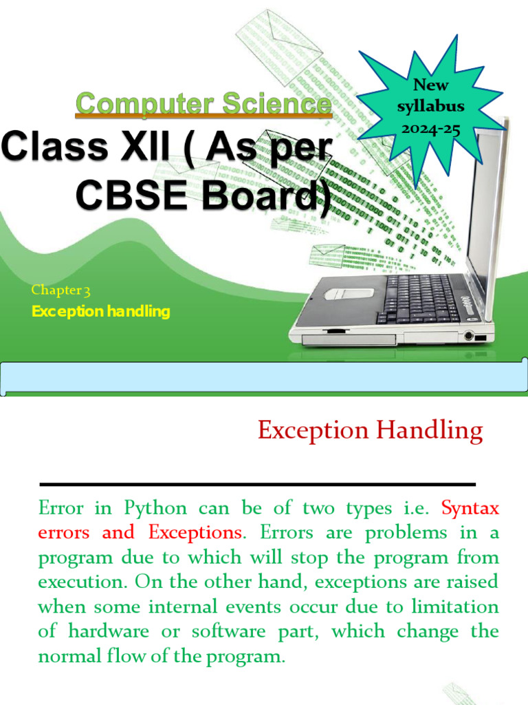 Exception handling3 (1) (1) | PDF | Computer Program | Programming