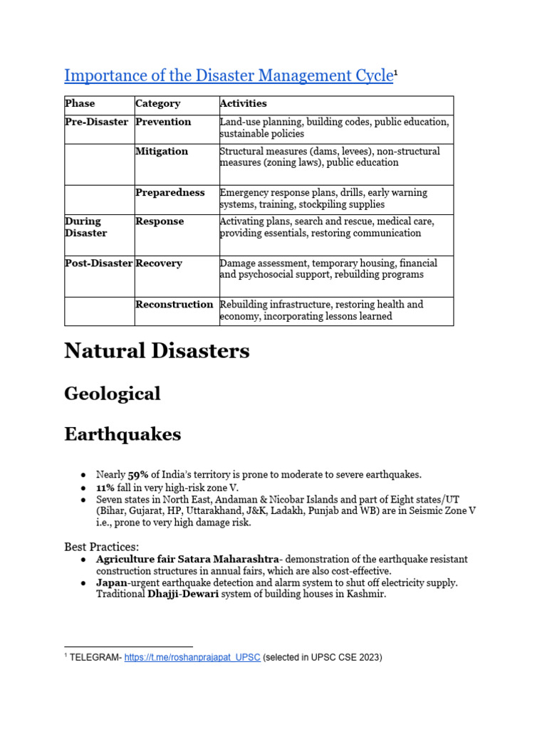 Disaster Maganement Data | PDF | Disaster Risk Reduction | Emergency ...