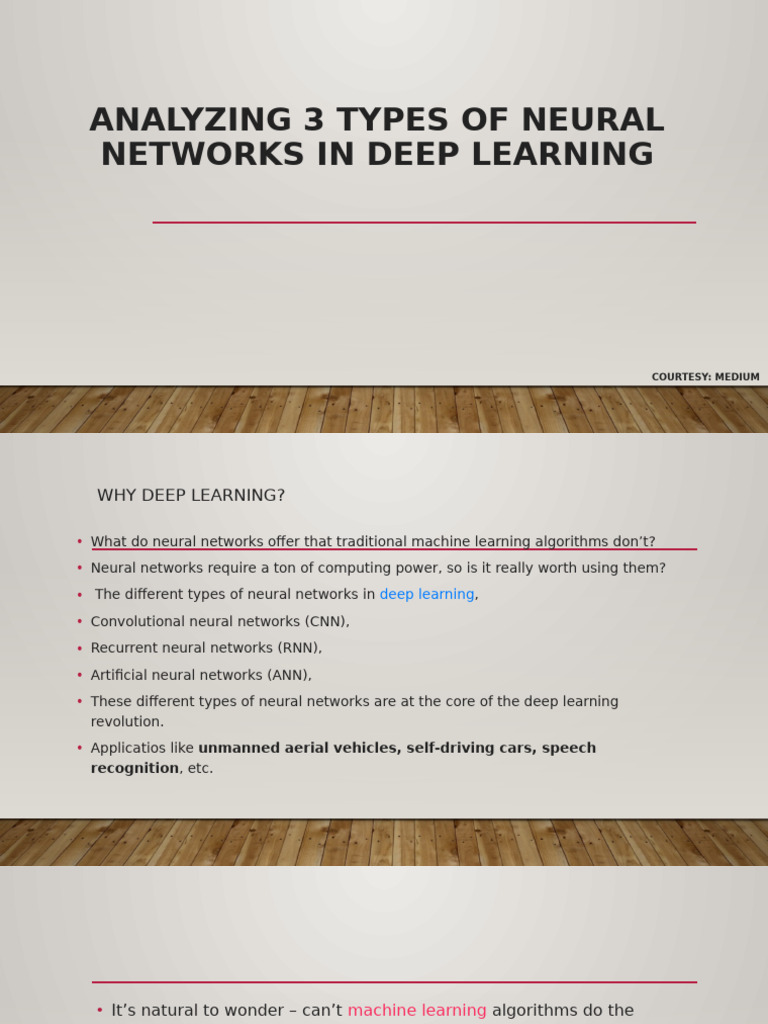Types of Neural Networks Explained | PDF | Deep Learning | Machine Learning