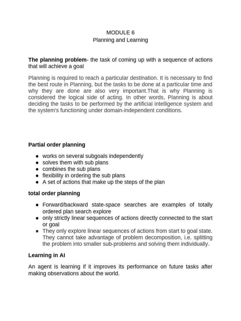 Ai Module 6 | PDF | Machine Learning | Artificial Intelligence
