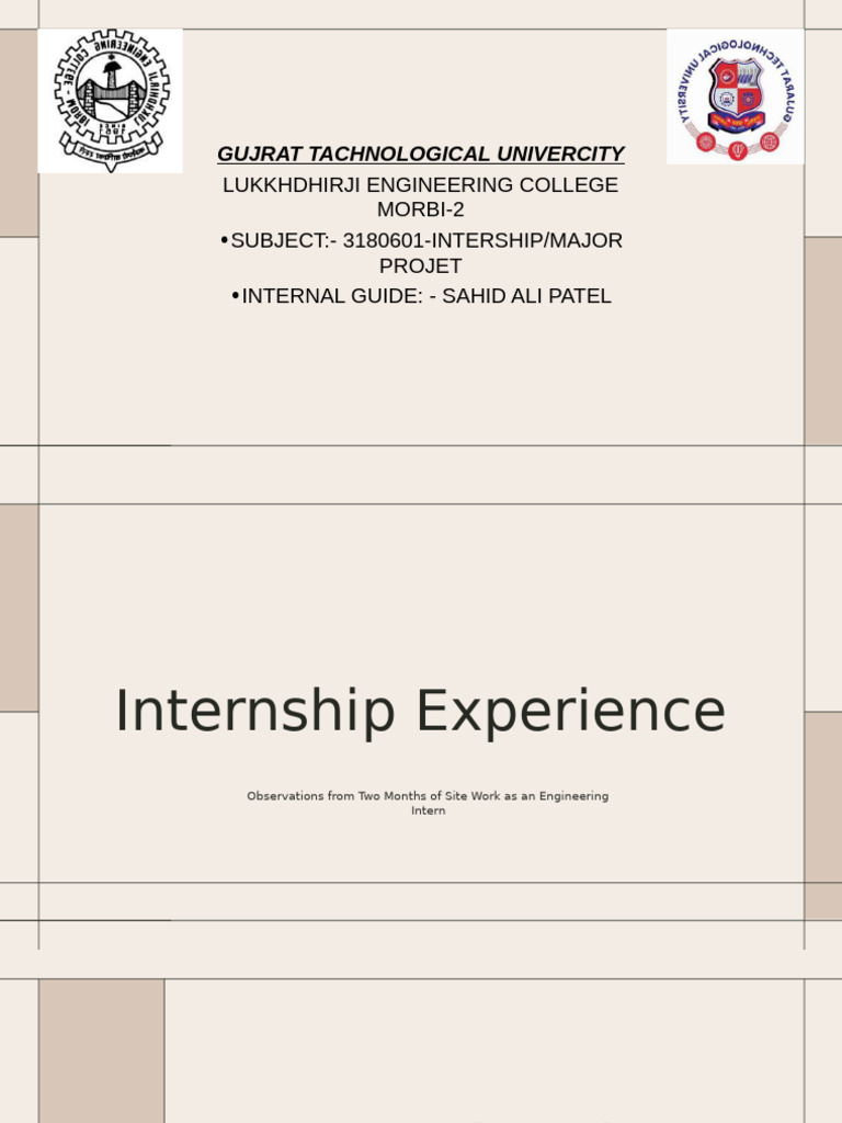 Engineering Internship Insights | PDF | Safety | Communication