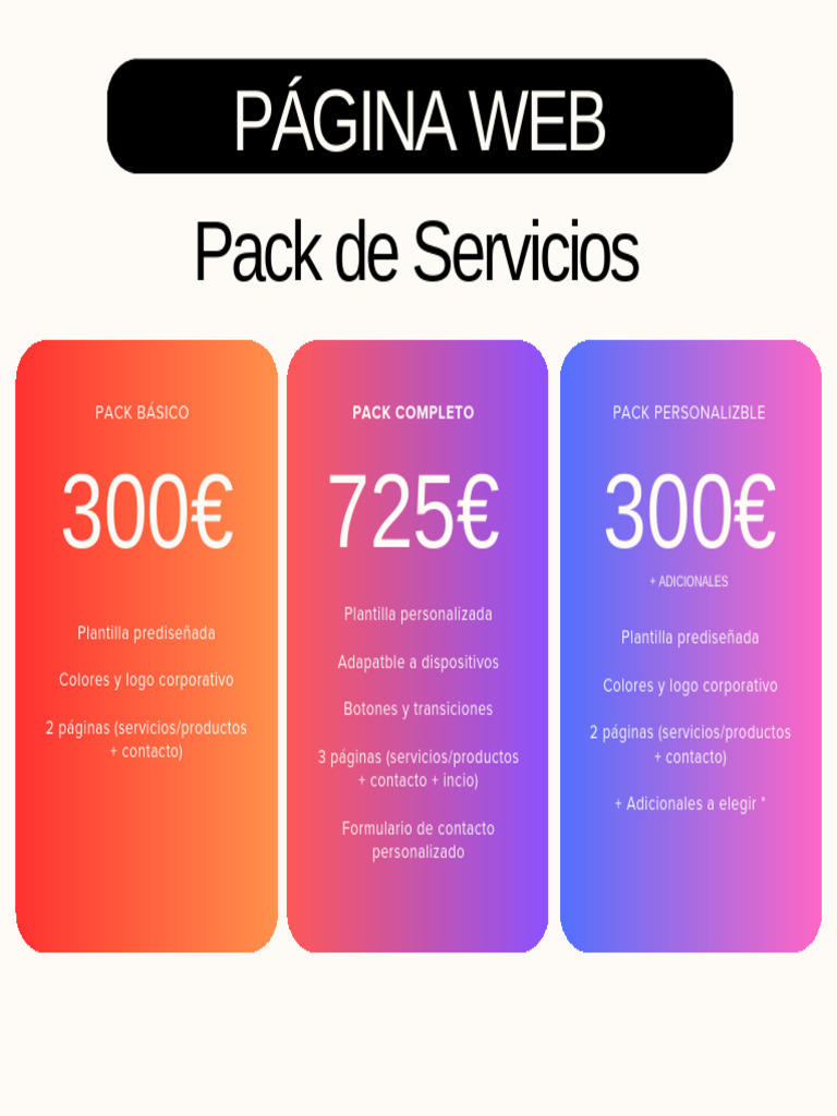 Pack de Servicios | PDF