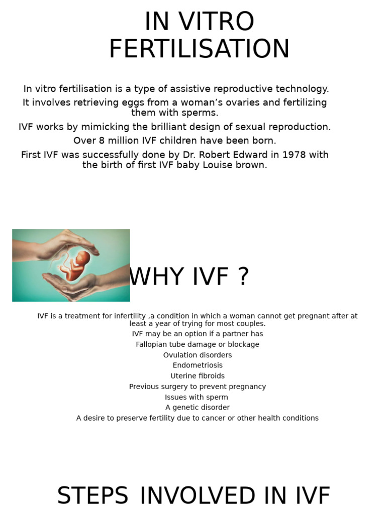 IN VITRO FERTILISATION | PDF | In Vitro Fertilisation | Menstrual Cycle