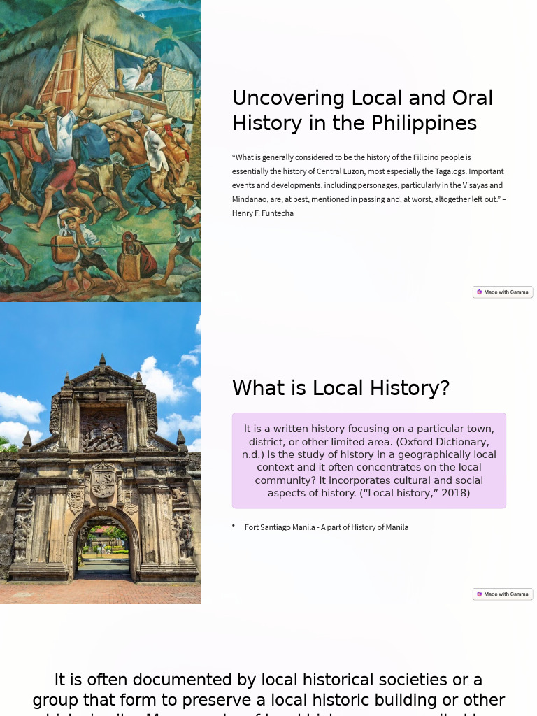 Local and Oral History in the Philippines | PDF | Philippines | Oral ...