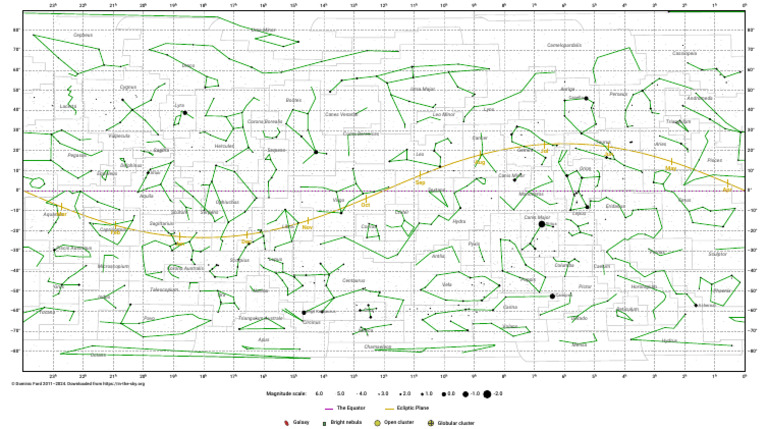 Constellation Map: Libra and More | PDF | Astronomical Objects ...