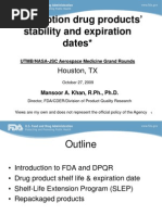 Drug Shelf Life