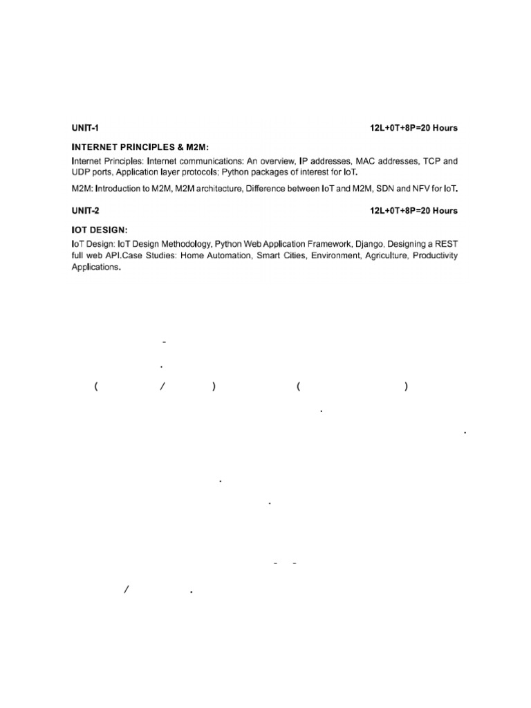 IoT Solutions and Applications Syllabus | PDF | Internet Of Things ...