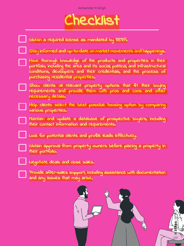 New Real Estate Agent Checklist | PDF