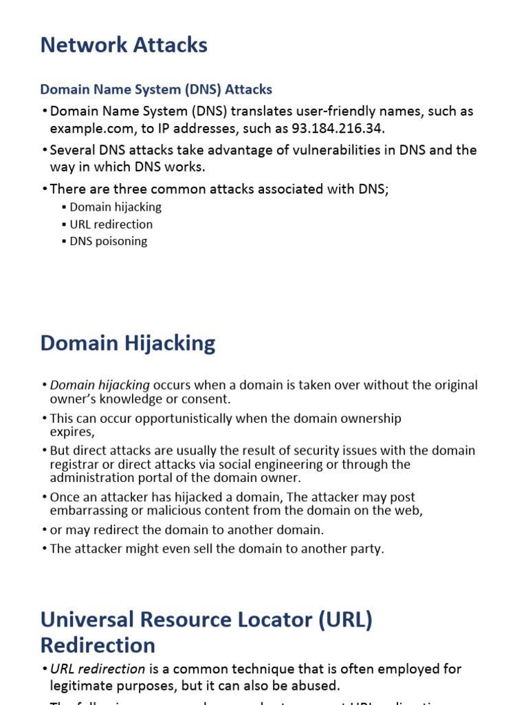 network atttacks | PDF | Denial Of Service Attack | Domain Name System