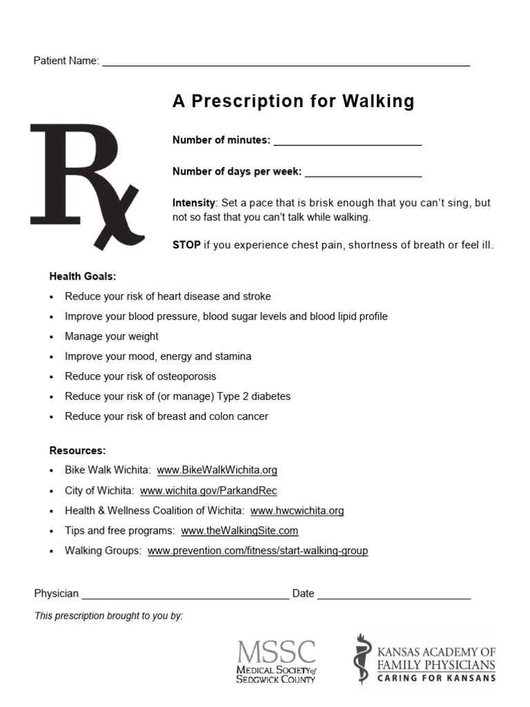 Prescription-for-Walking-Ready-to-Use | PDF