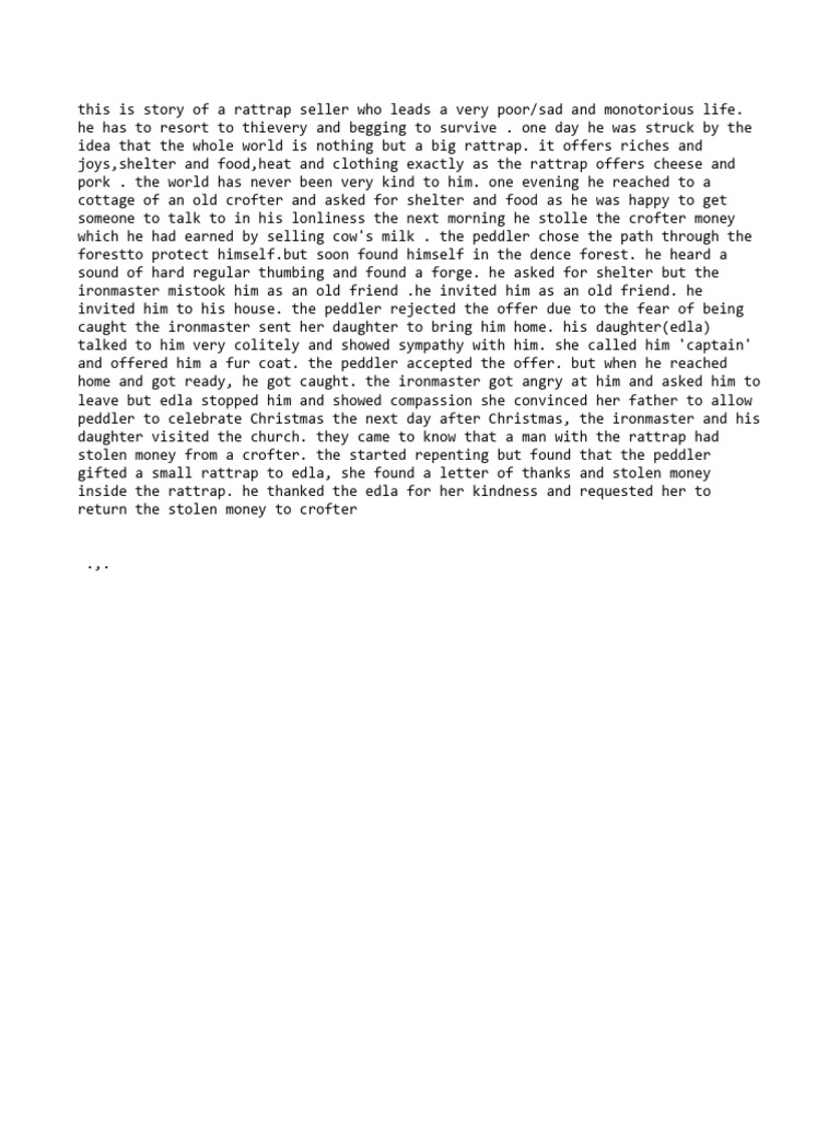 The Rattrap | PDF