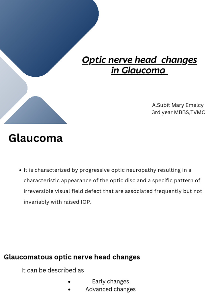 Optic Nerve Head Changes in Glaucoma - 20250320 - 000420 - 0000 | PDF