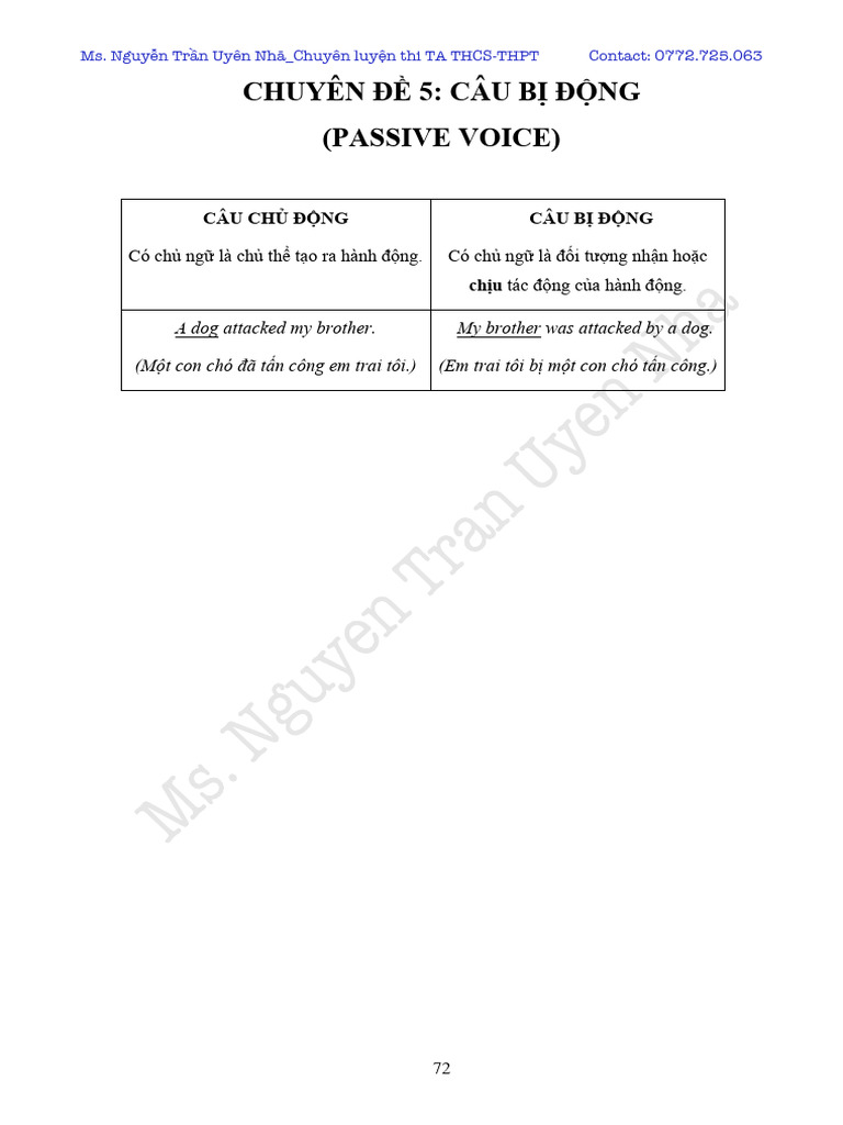 Passive Voice Exercises for Students | PDF