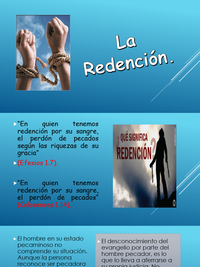 Significado y Resultados de la Redención | PDF | Cristo (título) | Pecado
