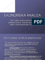 Cilj I Zadaci Analize Poslovanja Predmet Analize Metode Analize Oblici I Vrste AnalizeI Predavanje
