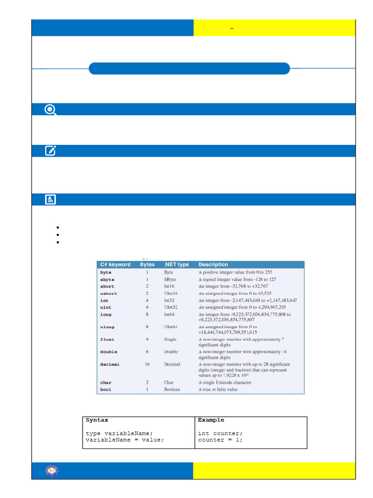 Basics of C# Programming Guide | PDF | C Sharp (Programming Language ...