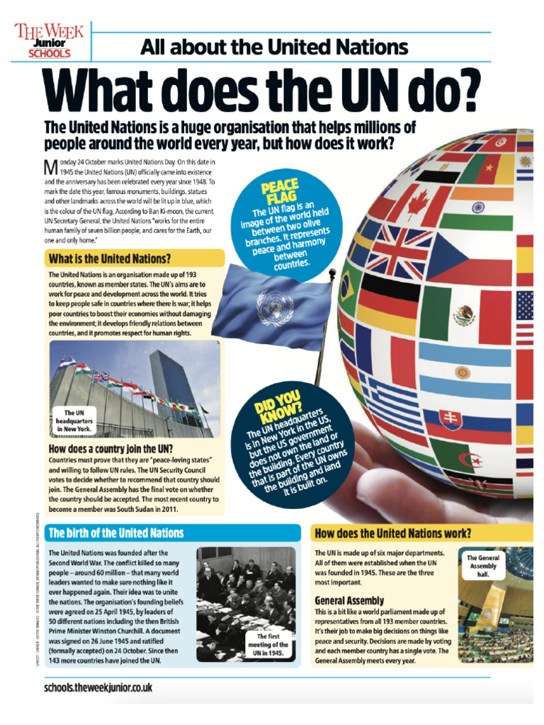 What Does The UN Do Article | PDF