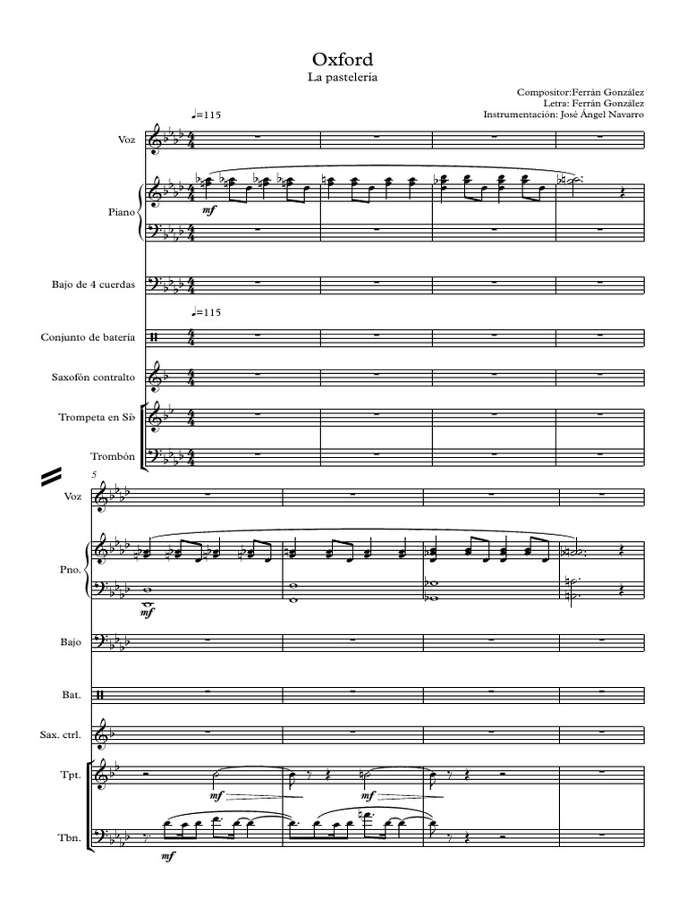 Oxford 2 - Partitura y Partes | PDF