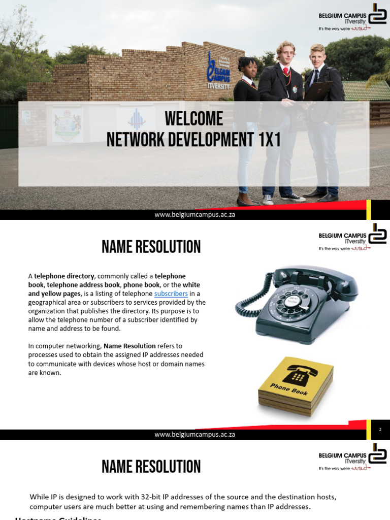 Understanding Name Resolution in Networking | PDF | Domain Name System ...