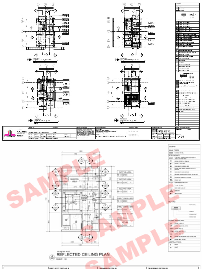 Proposed 4-Storey Apartment Plans | PDF | Buildings And Structures