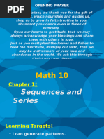 Grade10 Arithmetic Sequence Worksheet | PDF