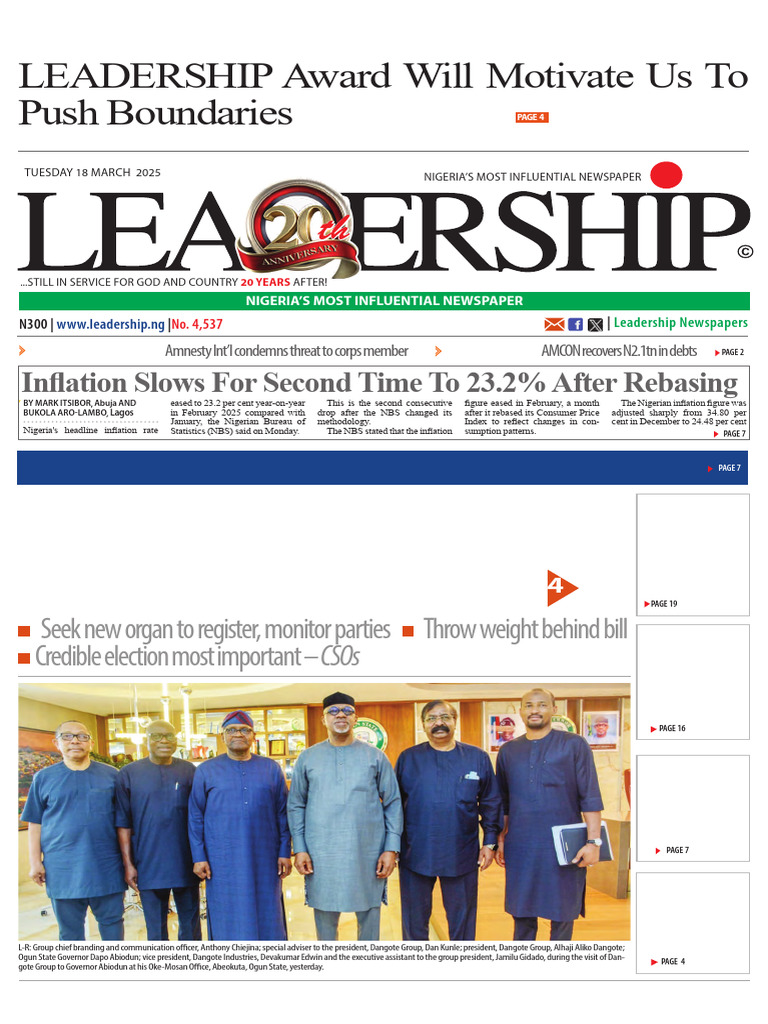Leadership EPaper 18th March 2025 | PDF