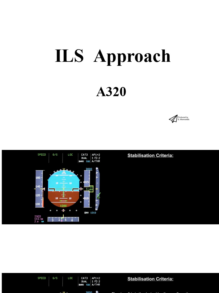 A320 ILS Approach Procedures Guide | PDF