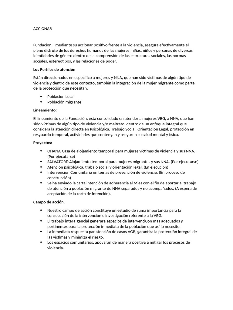 ACCIONAR | PDF