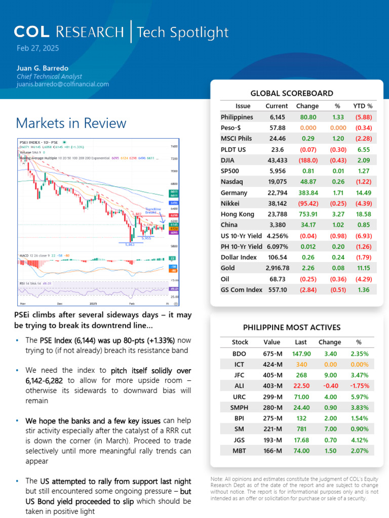 PSEi Market Update: Key Trends & Insights | PDF | Knowledge Economy ...