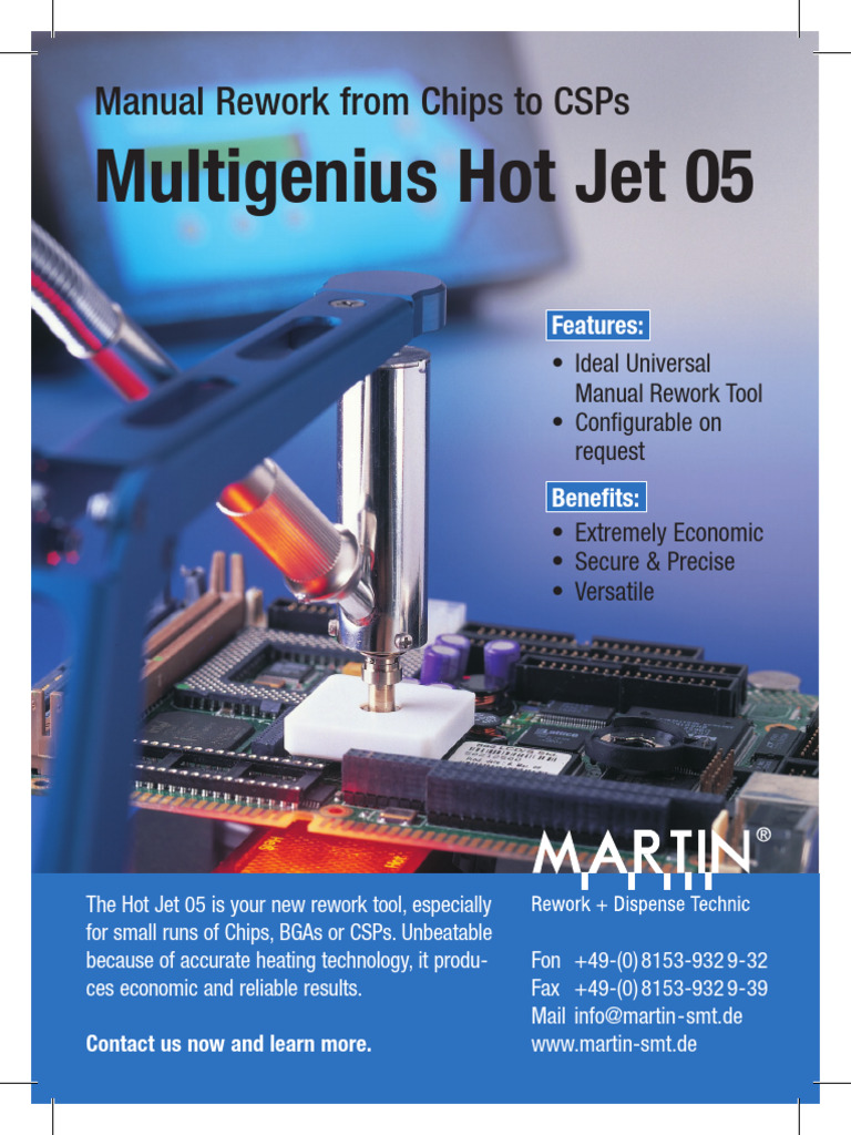 Manual Rework Tool: Hot Jet 05 | PDF