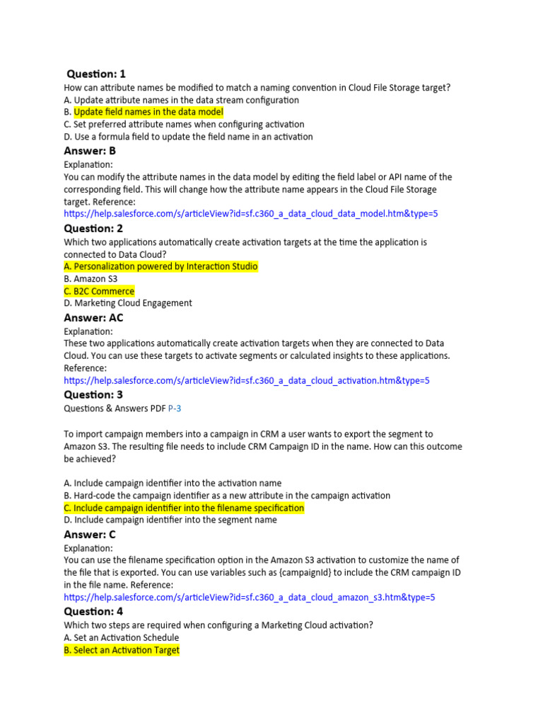 Data Cloud Activation and Configuration Guide | PDF | Cloud Computing ...