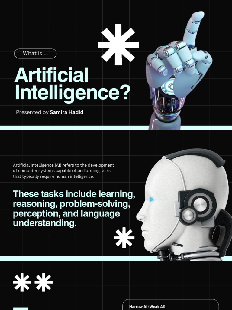 Black and White Modern Artificial Intelligence Presentation | PDF ...