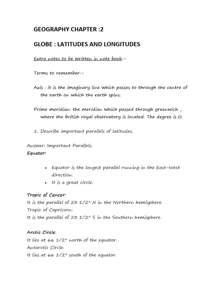 Understanding Latitudes and Longitudes | PDF | Equator | Longitude
