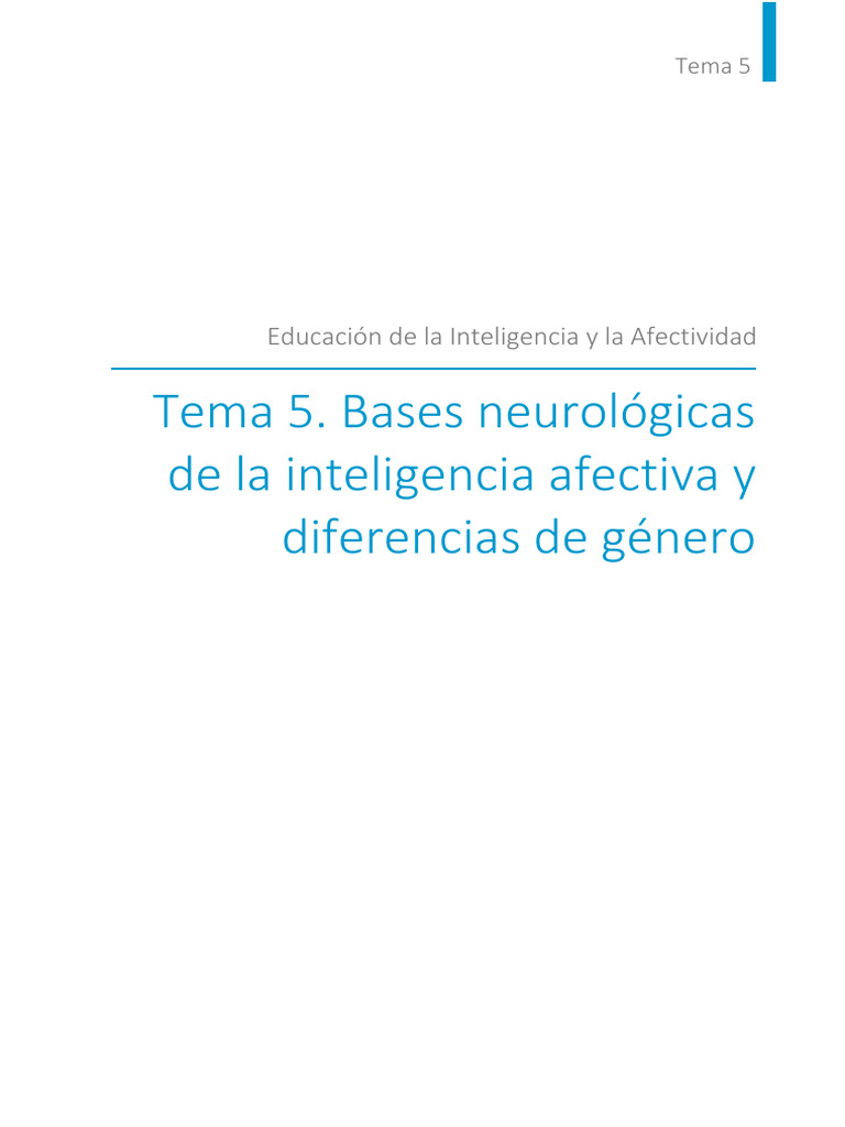 Bases neurológicas de la inteligencia afectiva | PDF | Las emociones ...