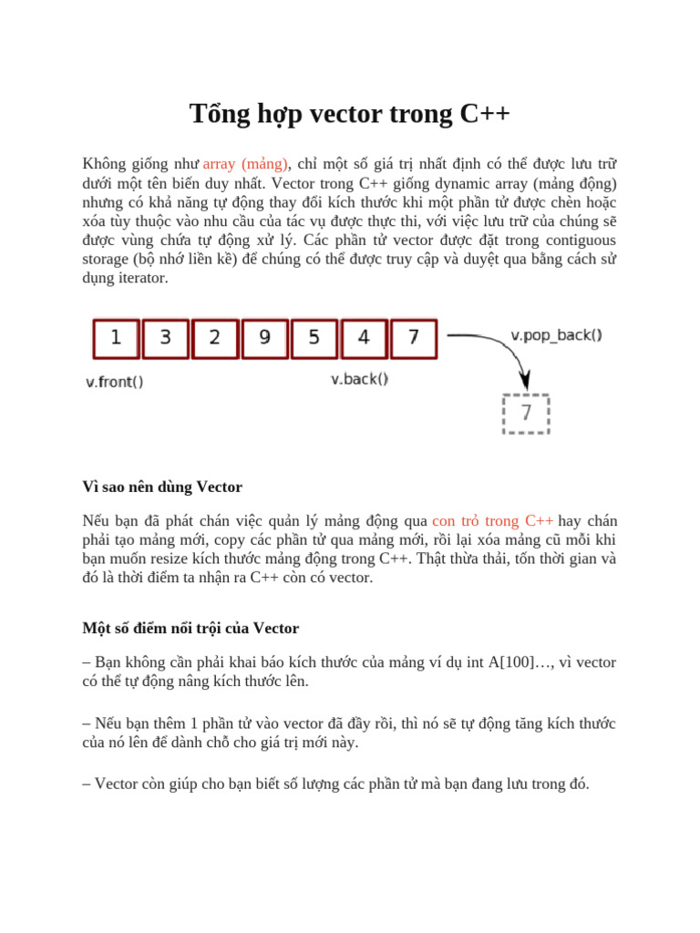 T NG H P Vector Trong C++ | PDF