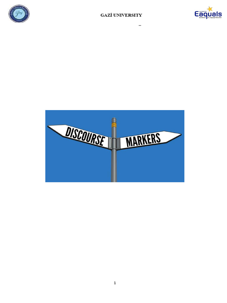 PART 1 (Discourse Markers For Adding Reasons & Details) | PDF | Happiness