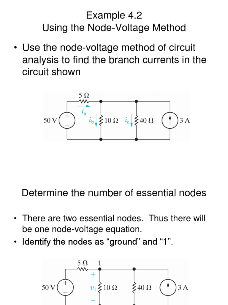 Node-Voltage Method for Circuit Analysis | PDF | Teaching Methods ...