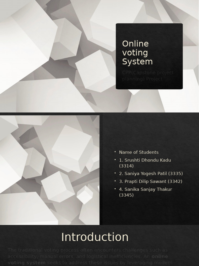 Online voting System | PDF | Electronic Voting | Voting