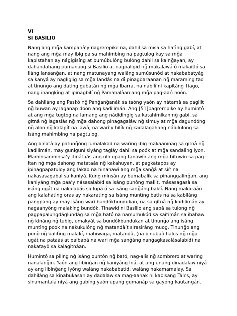 Kabanata 6_Si Basilo | PDF