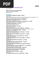 Horarios de Misas en El Salvador | PDF | Espiritualidad catolica ...