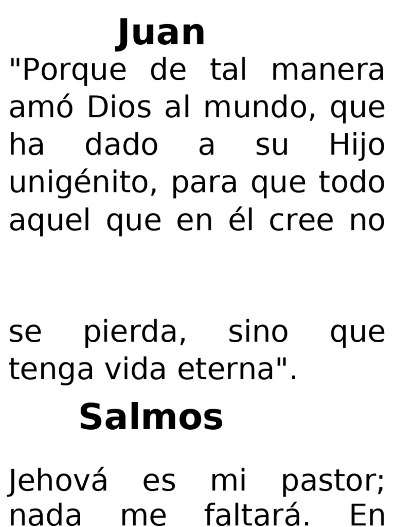 Porque de Tal Manera Amó Dios Al Mundo | PDF