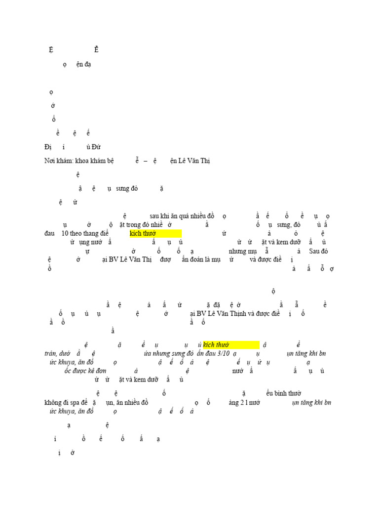 Bệnh Án Da Liễu | PDF