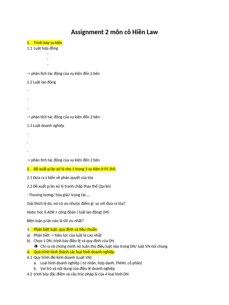 Assignment 2 Law | PDF