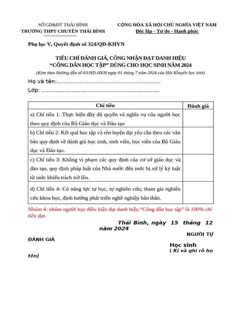 ĐÁNH GIÁ CDHT CỦA HỌC SINH | PDF