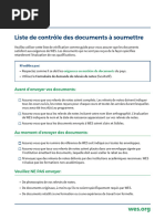 Demande de relevé de notes WES | PDF