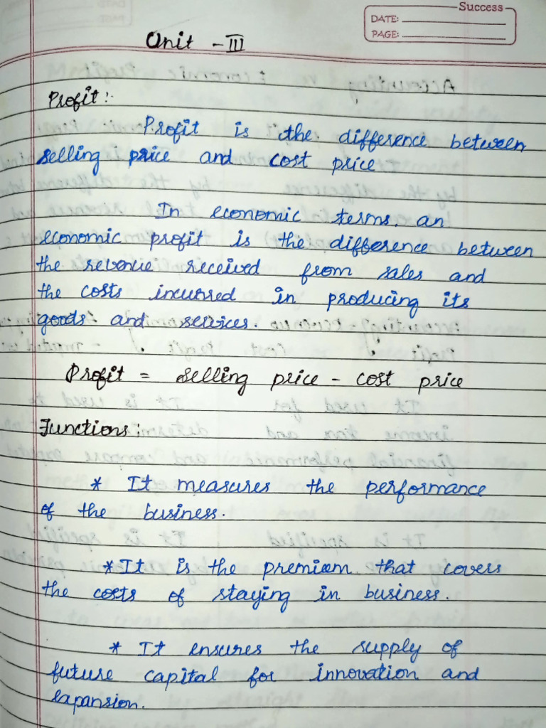 Managerial - Unit 3 Notes | PDF