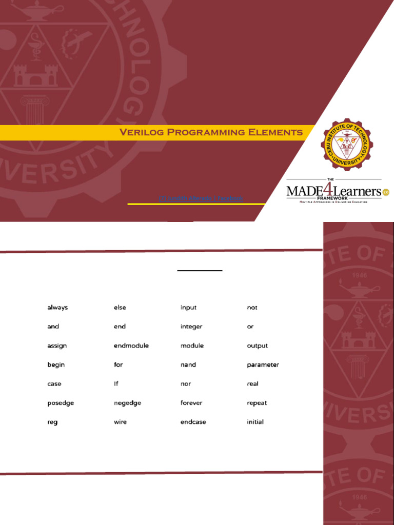 Verilog Programming Basics Guide | PDF | Data Type | Parameter ...