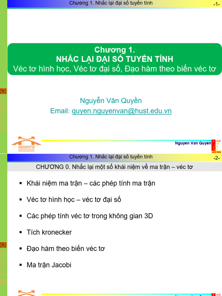 Lecture 1 - MBS Linear Algebra - Vector - Matrix - Derivatives | PDF