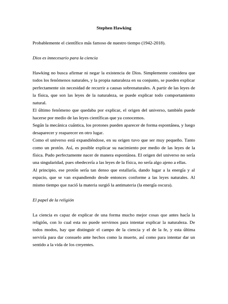 Stephen Hawking | PDF