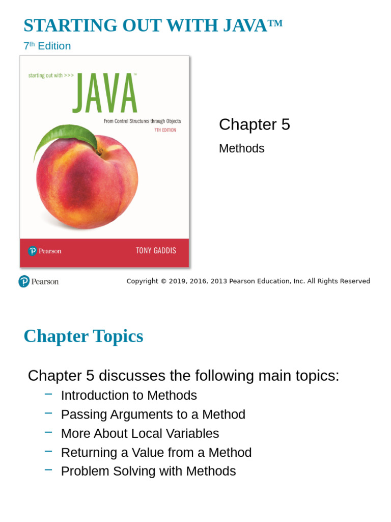 CSO Gaddis Java Chapter05 7e | PDF | Parameter (Computer Programming ...